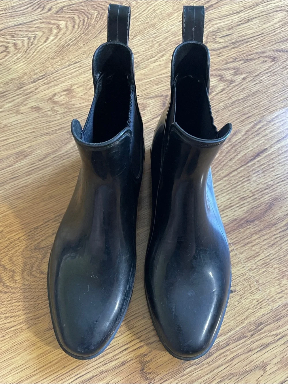 Ralph Lauren Black Chelsea Rain Boots